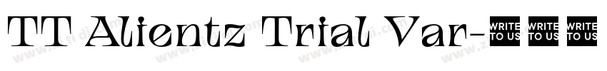 TT Alientz Trial Var字体转换